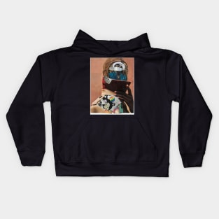 Portrait of a Beloved Black Man Kids Hoodie